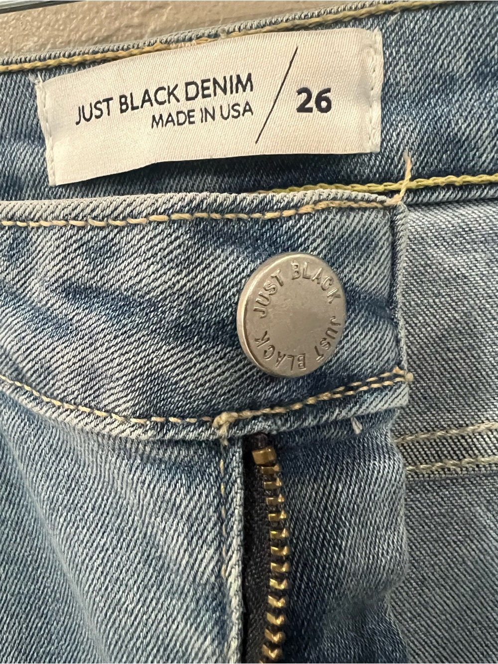 Just Black Denim “The Timeless Wide Leg” /Brandy Cropped Wide Leg Jeans Size 26 - Picture 6 of 8